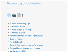 Tablet Screenshot of henshaw.me